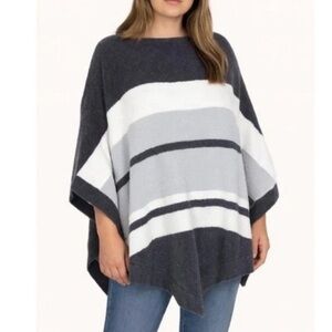 Barefoot Dreams CozyChic Ultra Lite Ocean Breeze Poncho SIZE OS PLUS